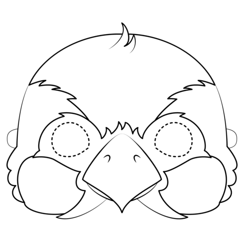 Sparrow Mask Coloring Page